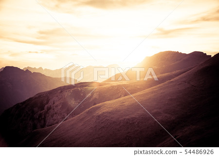 layered mountains landscape background layered mountains landscape background 54486926