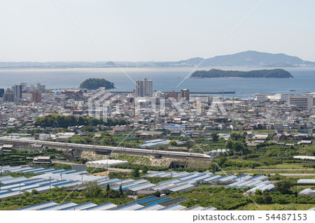 Tokaido Shinkansen and Mikawa Bay 54487153