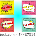 Set of Sale Vector Designs with social media banners, designs promotional material in pop art style 54487314