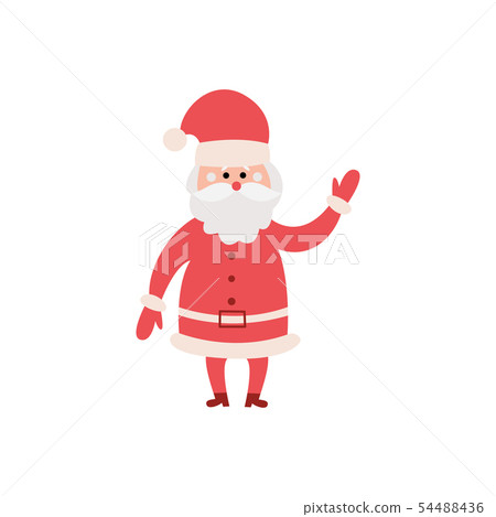 Christmas Santa Claus character in red costume... - Stock Illustration ...