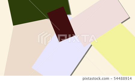 CGRectangular Randomly placed rectangular drawing paper 54488914