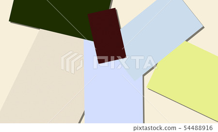 CGRectangular Randomly placed rectangular drawing paper 54488916
