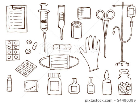 Medical product accessory illustration line drawing 54490399