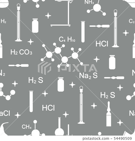 Scientific pattern Chemistry, biology, medicine. - Stock Illustration ...