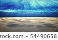 Underwater background with sandy sea bottom. 54490658