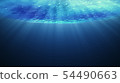 Beautiful underwater sea scene view  and ripples. 54490663