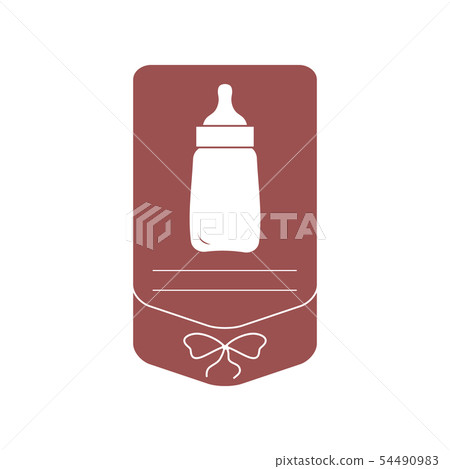 Vector illustration with feeding bottle Vector illustration with feeding bottle 54490983