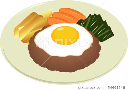 煎蛋漢堡牛排 煎蛋漢堡牛排 54491246