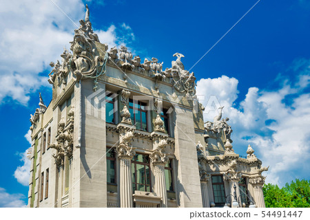 Famous House with Chimaeras in Kiev, Ukraine Famous House with Chimaeras in Kiev, Ukraine 54491447