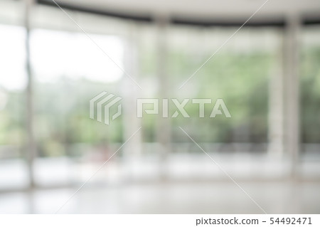 Office building lobby hall blur background Office building lobby hall blur background 54492471