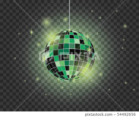 Disco ball vector icon illustration 54492656