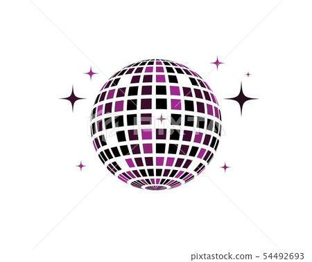 Disco ball vector icon illustration - Stock Illustration [54492693] - PIXTA