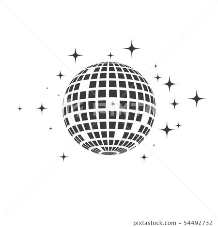 Disco ball vector icon illustration Disco ball vector icon illustration 54492732