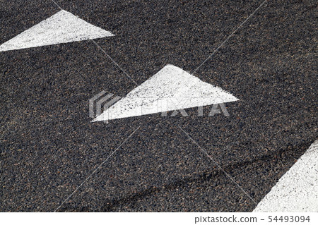 white road marking 54493094