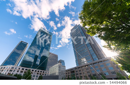 Tokyo cityscape in Japan View office buildings in front of Tokyo station Tokyo cityscape in Japan View office buildings in front of Tokyo station 54494066