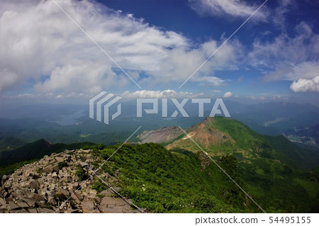 A view towards Lake Ebara from the summit of Emei A view towards Lake Ebara from the summit of Emei 54495155