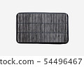 Bottom side of dirty car air filter isolated 54496467