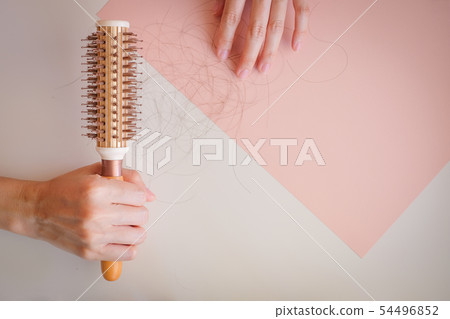 hair fall and lost alopecia woman problem on the hair fall and lost alopecia woman problem on the 54496852
