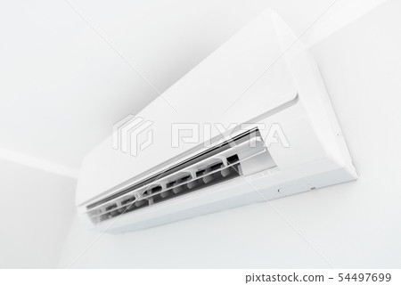 Air conditioner system on white wall room Air conditioner system on white wall room 54497699