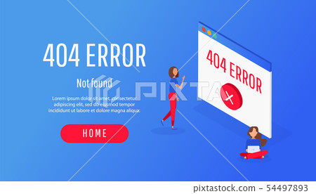 Isometric concept 404 page or file error icon not Isometric concept 404 page or file error icon not 54497893
