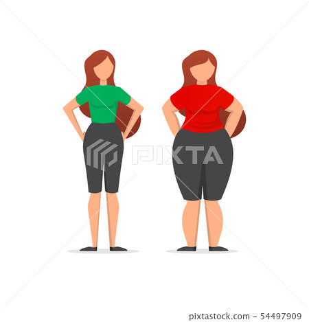 Medical infographics with illustrations of female 54497909