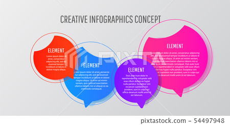 Colorful business circle template with options for Colorful business circle template with options for 54497948