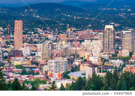 Portland, Oregon, USA downtown 54497969