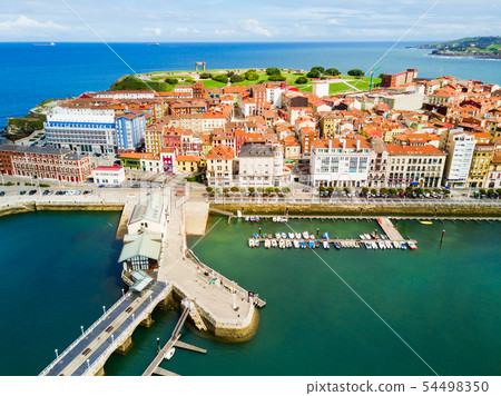 Gijon city marina in Asturias, Spain 54498350