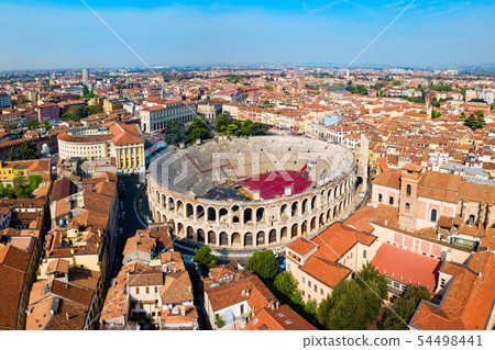 Verona Arena aerial panoramic view 54498441