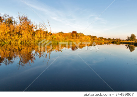 River Ros autumn in Ukraine River Ros autumn in Ukraine 54499007