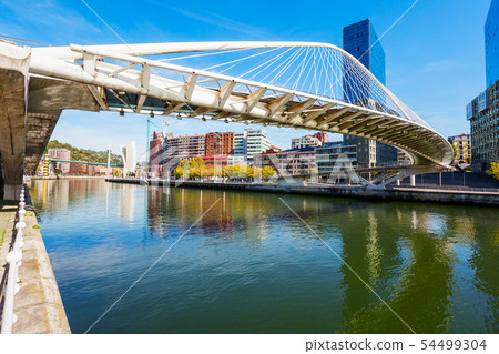 Nervion River embankment in Bilbao Nervion River embankment in Bilbao 54499304