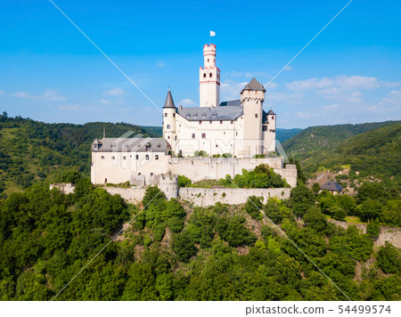 Marksburg old castle in Germany 54499574