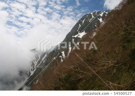 南阿爾卑斯山脈Shiramine Miyama帳篷縱向從Shirane Oike到Hokudake登上Hokudake Buttress 南阿爾卑斯山脈Shiramine Miyama帳篷縱向從Shirane Oike到Hokudake登上Hokudake Buttress 54500527