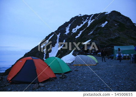 南阿爾卑斯山脈Shiramine Miyama Tent縱向Hokudake Shono Hut Tent Field和Hokudake Mt. 54500655