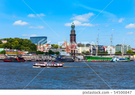 Hamburg city centre view, Germany 54500847
