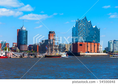 Hamburg city centre view, Germany Hamburg city centre view, Germany 54500848