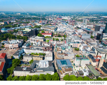 Dortmund city centre aerial view 54500927