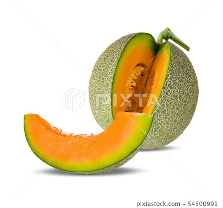cantaloupe melon isolated on white background 54500991