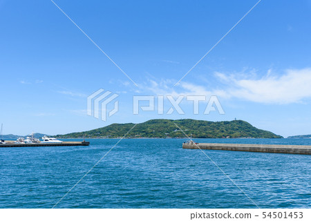 Nokojima and a breakwater Nokojima and a breakwater 54501453