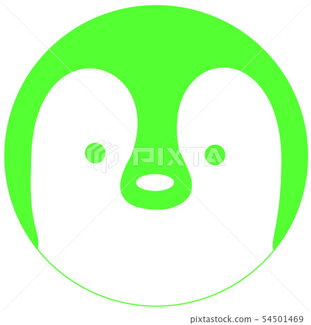 Emperor penguin chicks (simple green) 54501469