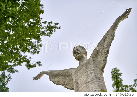 View at big Jesus statue in Maratea town in Italy View at big Jesus statue in Maratea town in Italy 54501559