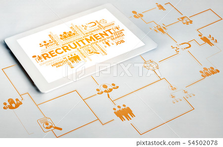 Human Resources and People Networking Concept. 54502078