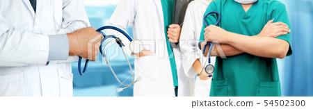 Doctor working in hospital with other doctors. 54502300