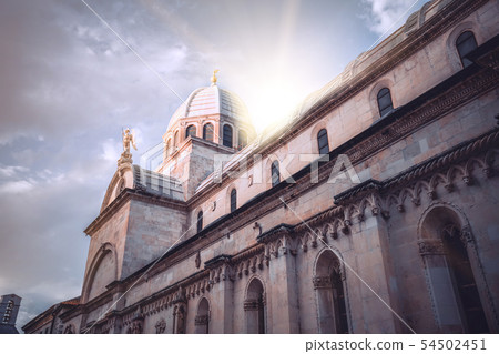 Cathedral of St James in Sibenik, Croatia. Cathedral of St James in Sibenik, Croatia. 54502451