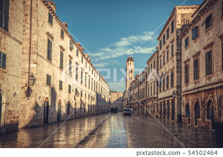 Stradun, main street of Dubrovnik in Croatia. Stradun, main street of Dubrovnik in Croatia. 54502464