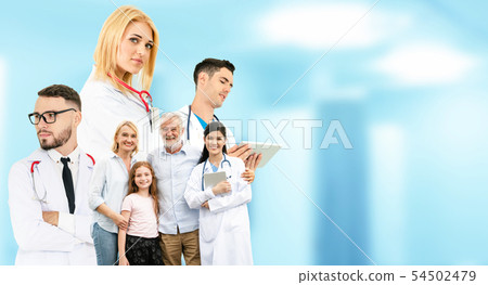 Medical and healthcare doctor people group. Medical and healthcare doctor people group. 54502479