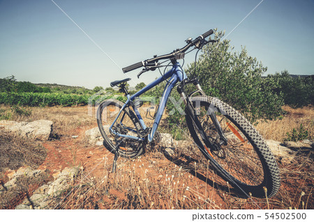 Mountain bike cycling on nature landscape. Mountain bike cycling on nature landscape. 54502500