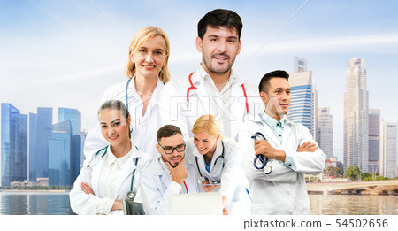 Medical and healthcare doctor people group. Medical and healthcare doctor people group. 54502656