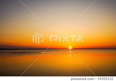 Sunset at Lake Saroma Kitami City Sunset at Lake Saroma Kitami City 54503532