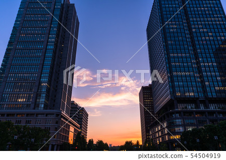 《Tokyo》Marunouchi cityscape/night view 《Tokyo》Marunouchi cityscape/night view 54504919